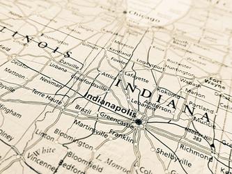 map of indiana